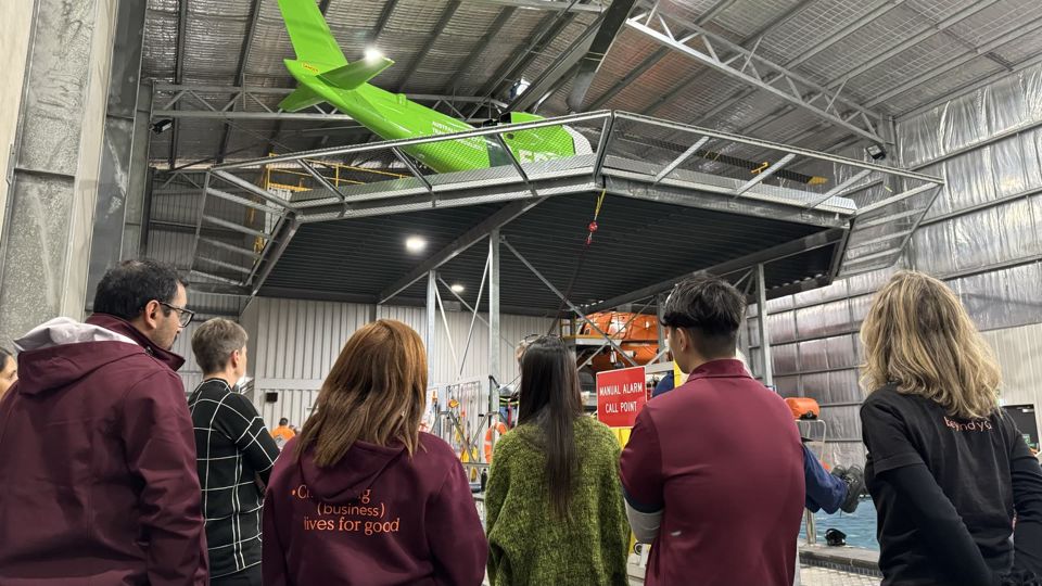 ERGT's helicopter underwater escape simulator