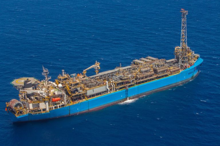 The Ningaloo Vision FPSO at sea, a Floating Solutions project