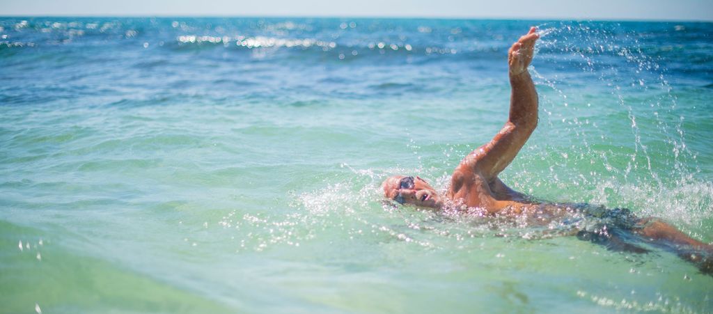 An ocean swimmer off the Western Australian coast, from Gilkison Group's photography