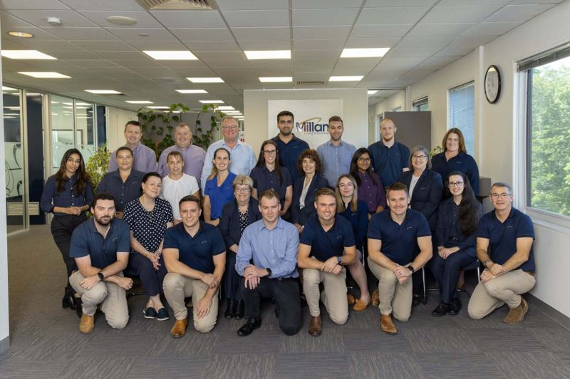 The McMillans team in their office