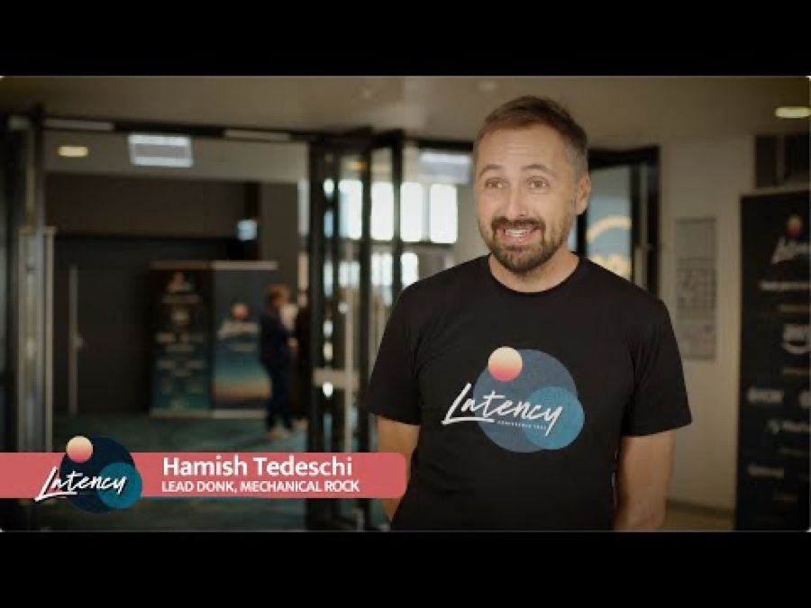 Hamish Tedeschi, founder of Mechanical Rock, at the Latency conference