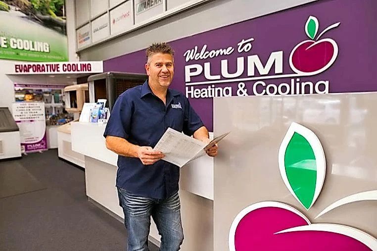 Inside the Plum Heating & Cooling showroom